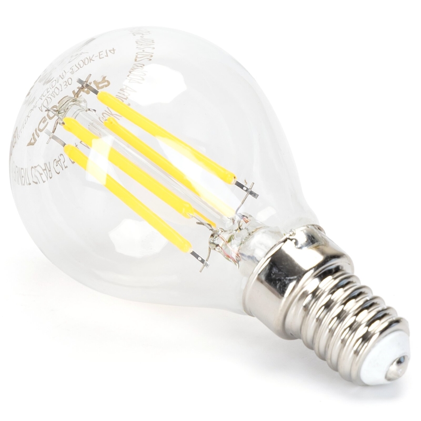 LED Димируема крушка FILAMENT G45 E14/4W/230V 6500K - Aigostar