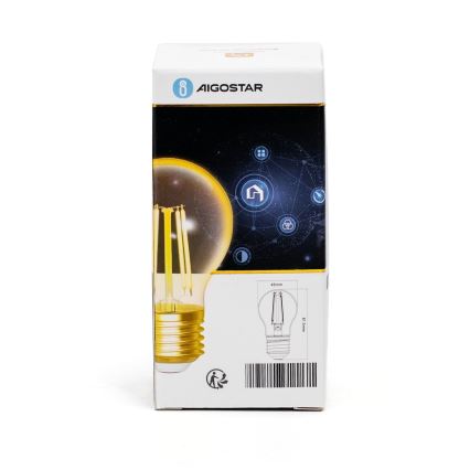 LED Димируема крушка FILAMENT G45 E27/4,5W/230V 2700-6500K Wi-Fi - Aigostar