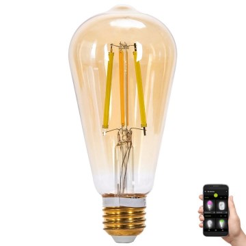 LED Димируема крушка FILAMENT MESH Smart ST64 E27/6W/230V 2700-6500K - Aigostar