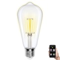 LED Димируема крушка FILAMENT ST64 E27/6W/230V 2700-6500K Wi-Fi - Aigostar