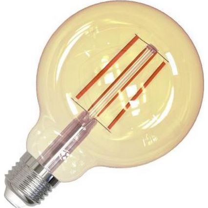 LED Димируема крушка FILAMENT VINTAGE G95 E27/12W/230V 2000K