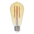 LED Димируема крушка FILAMENT VINTAGE ST64 E27/12W/230V 2000K