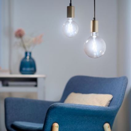 LED Димируема крушка FILAMENT G125 E27/7W/230V 2700-6500K CRI 90 Wi-Fi - WiZ