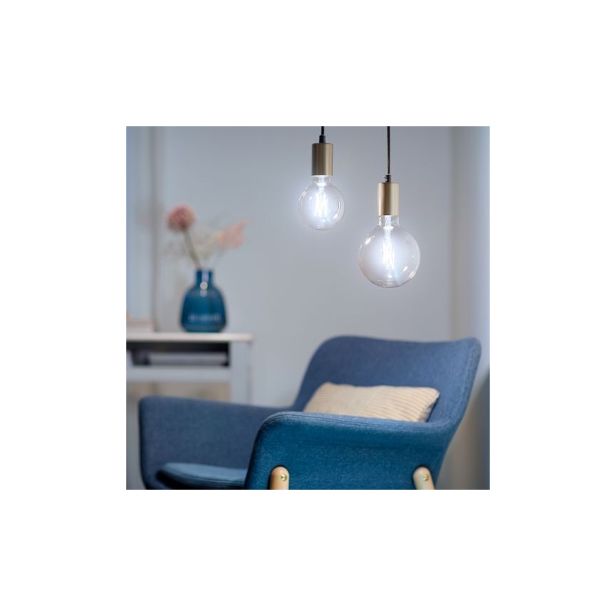 LED Димируема крушка FILAMENT G125 E27/7W/230V 2700-6500K CRI 90 Wi-Fi - WiZ