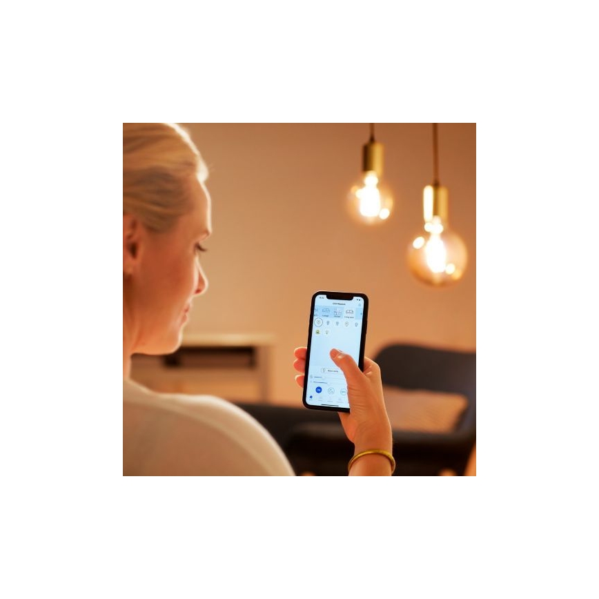 LED Димируема крушка FILAMENT G125 E27/7W/230V 2700-6500K CRI 90 Wi-Fi - WiZ
