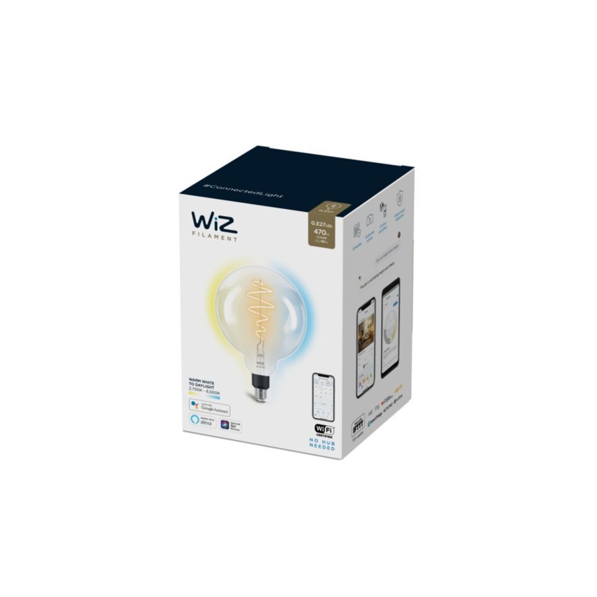 LED Димируема крушка FILAMENT G200 E27/6,5W/230V 2700-6500K CRI 90 Wi-Fi - WiZ