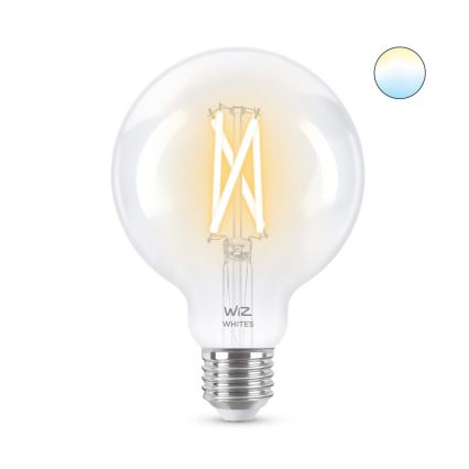 LED Димируема крушка FILAMENT G95 E27/6,7W/230V 2700-6500K CRI 90 Wi-Fi - WiZ