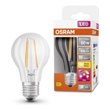 LED Димируема крушка GLOW DIM A60 E27/7W/230V 2200-2700K - Osram