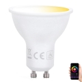 LED Димируема крушка GU10/5W/230V 3000-6500K Wi-Fi - Aigostar