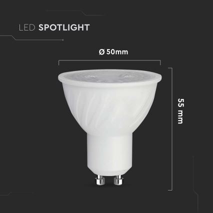 LED Димируема крушка GU10/6W/230V 6500K 38°