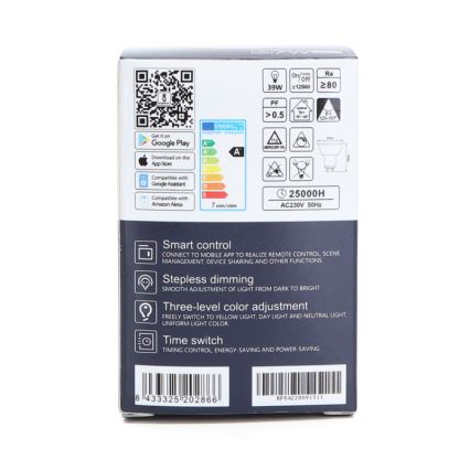 LED Димируема крушка GU10/7W/230V 3000-6500K Wi-Fi - Aigostar