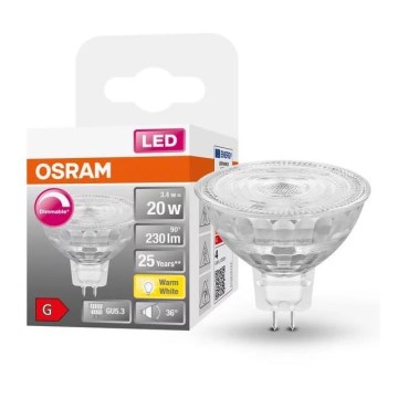 LED димируема крушка GU5,3/3,4W/12V 2700K CRI 90 - Osram