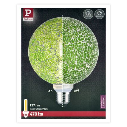 LED Димируема крушка MOSAIC G125 E27/5W/230V 2700K - Paulmann 28747