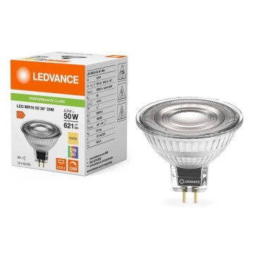 LED димируема крушка MR16 GU5,3/6,8W/12V 3000K 36° CRI 90 - Ledvance