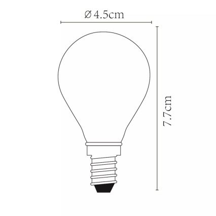LED Димируема крушка P45 E14/4W/230V - Lucide 49022/04/60