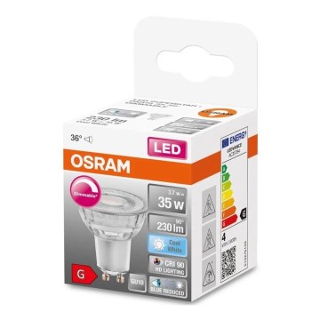 LED Димируема крушка PAR16 GU10/3,7W/230V 4000K CRI 90 - Osram