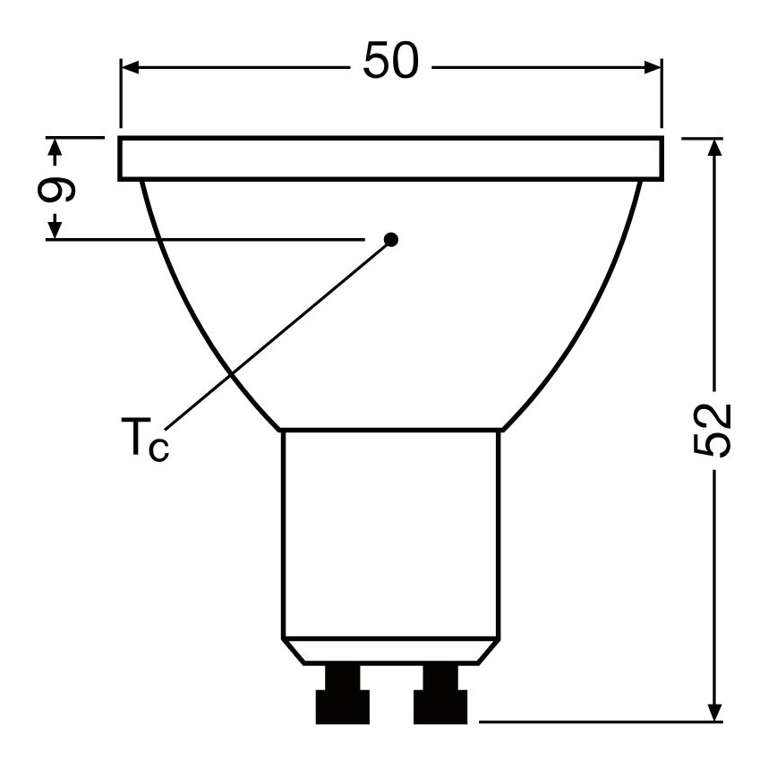 LED Димируема крушка PAR16 GU10/3,7W/230V 4000K CRI 90 - Osram