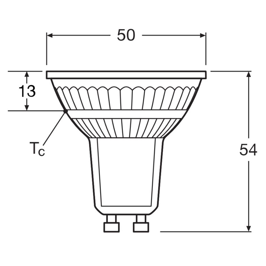 LED Димируема крушка PAR16 GU10/4,7W/230V 4000K 36° CRI 90 - Osram