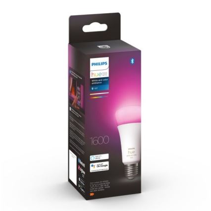 LED Димируема крушка Philips Hue White And Color Ambiance A67 E27/13,5W/230V 2000-6500K