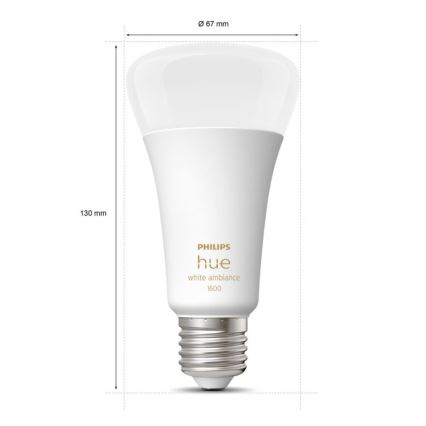 LED Димируема крушка Philips Hue WHITE AMBIANCE E27/13W/230V 2200-6500K