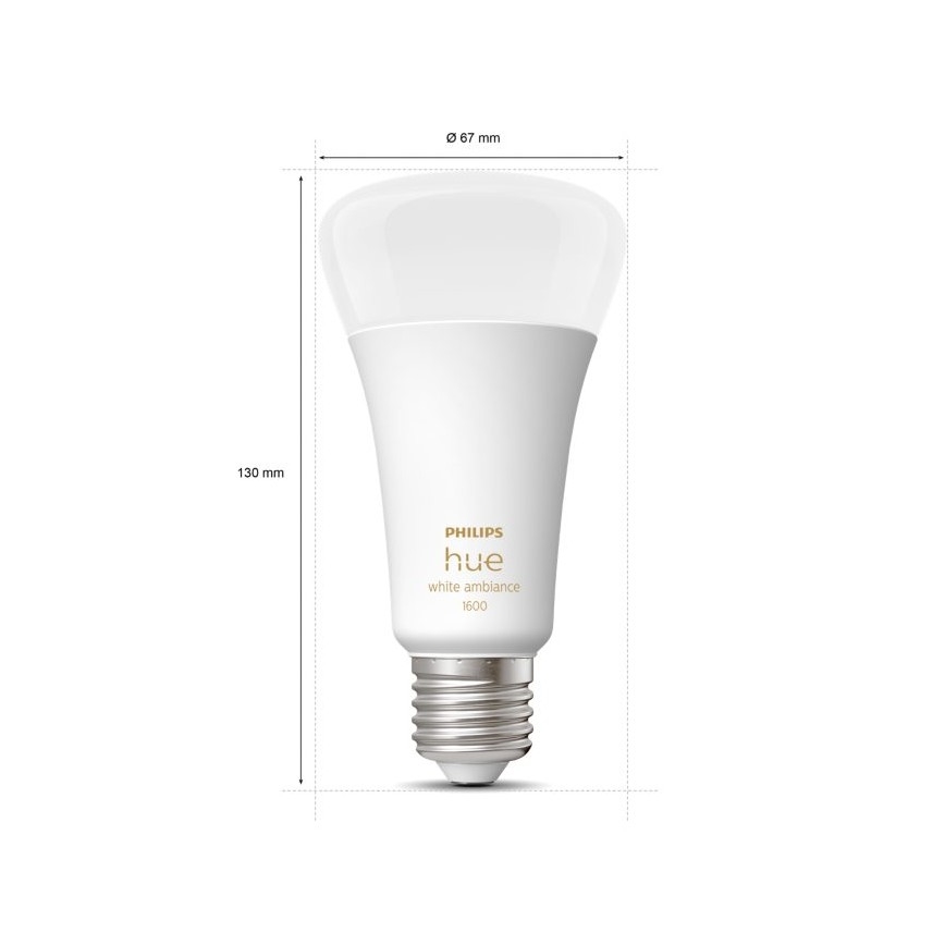 LED Димируема крушка Philips Hue WHITE AMBIANCE E27/13W/230V 2200-6500K