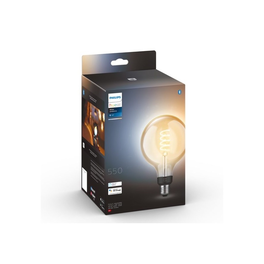LED Димируема крушка Philips Hue WHITE AMBIANCE G125 E27/7W/230V 2200-4500K