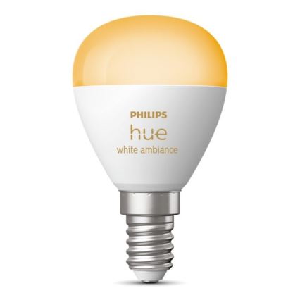 LED Димируема крушка Philips Hue WHITE AMBIANCE P45 E14/5,1W/230V 2200-6500K