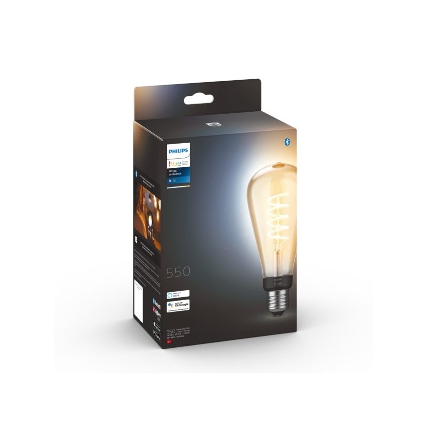 LED Димируема крушка Philips Hue WHITE AMBIANCE ST72 E27/7W/230V 2200-4500K