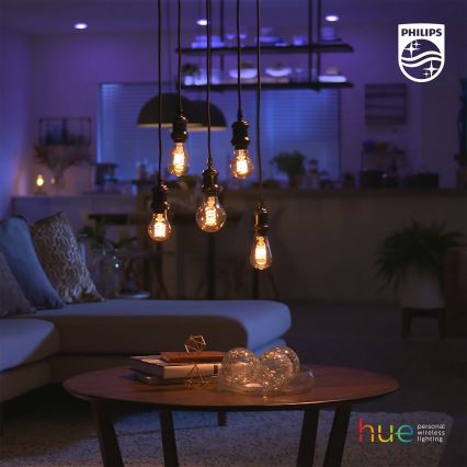 LED Димируема крушка Philips Hue WHITE FILAMENT ST64 E27/7W/230V 2100K