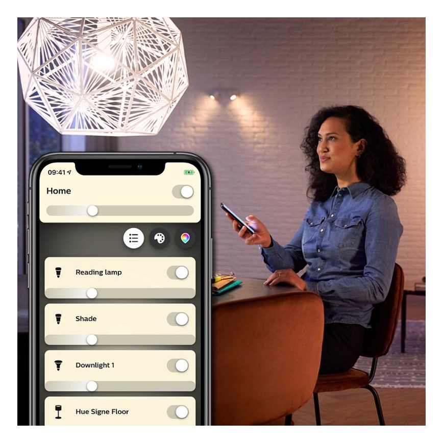 LED Димируема крушка Philips Hue WHITE FILAMENT ST64 E27/7W/230V 2100K