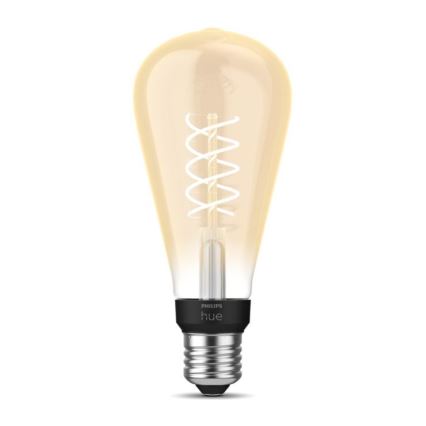 LED Димируема крушка Philips Hue WHITE FILAMENT ST72 E27/7W/230V 2100K