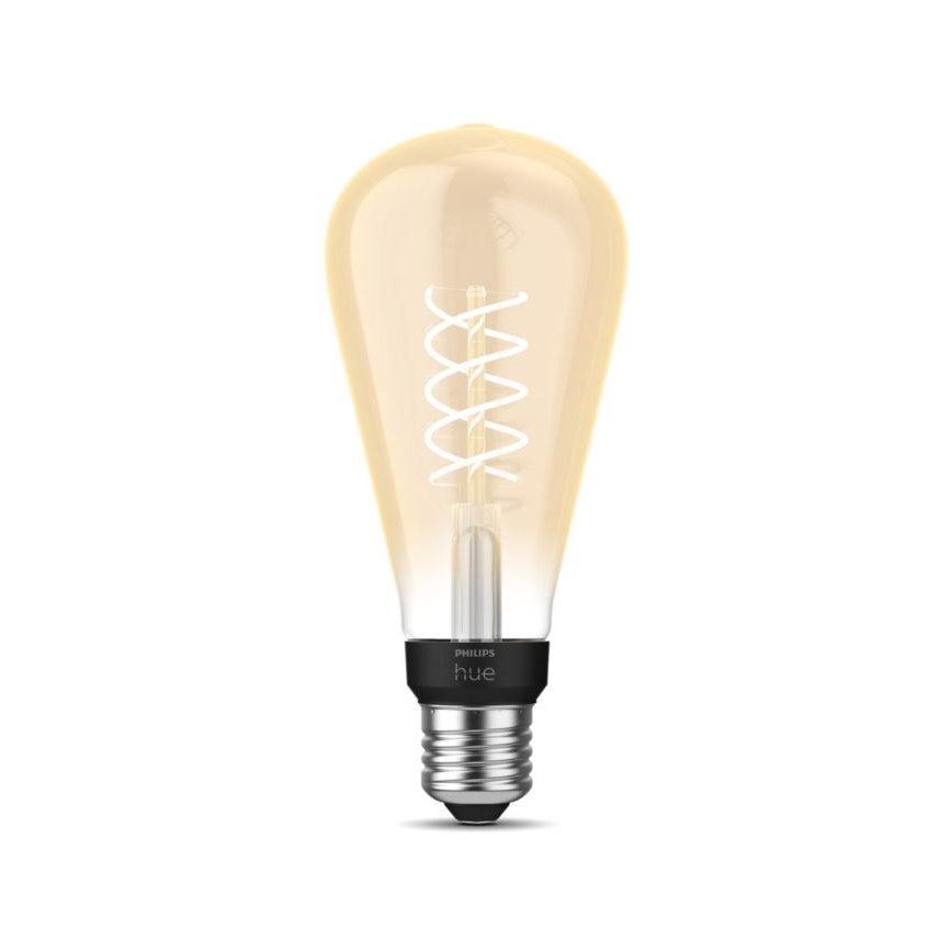 LED Димируема крушка Philips Hue WHITE FILAMENT ST72 E27/7W/230V 2100K