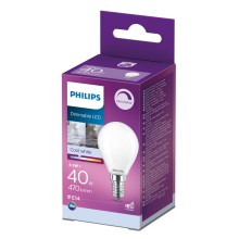 LED Димируема крушка Philips P45 E14/4,5W/230V 4000K