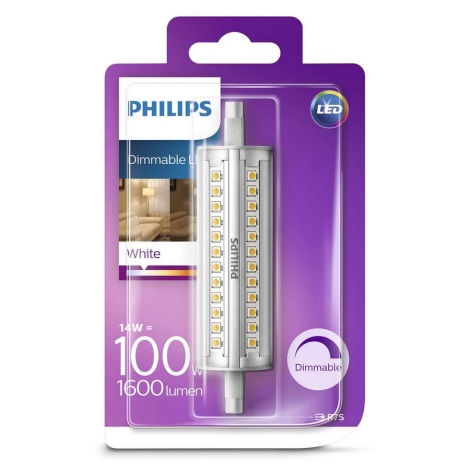 LED Димируема крушка Philips R7s/14W/230V 3000K 118мм
