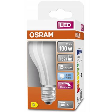 LED Димируема крушка RETROFIT A60 E27/11W/230V 4000K - Osram