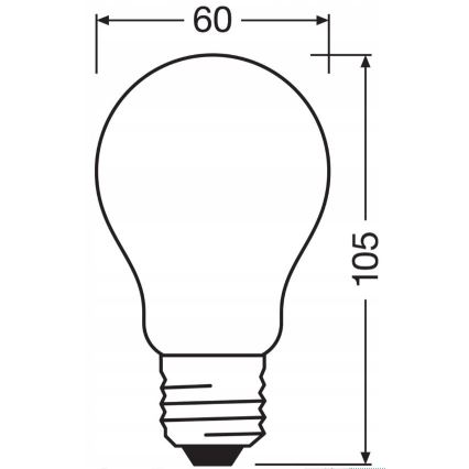 LED Димируема крушка RETROFIT A60 E27/11W/230V 4000K - Osram