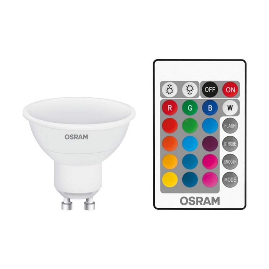 LED Димируема крушка RGB GU10/4,5W/230V - Osram