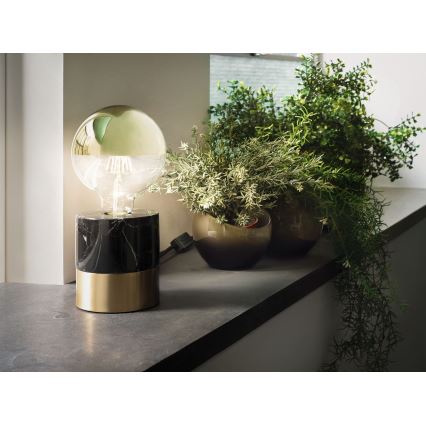 LED Димируема крушка с огледална сферична капачка GLOBE G95 E27/6,5W/230V 2700K златиста - Paulmann 28675