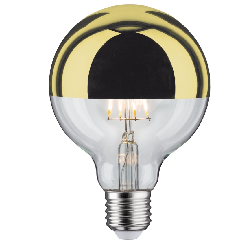 LED Димируема крушка с огледална сферична капачка GLOBE G95 E27/6,5W/230V 2700K златиста - Paulmann 28675