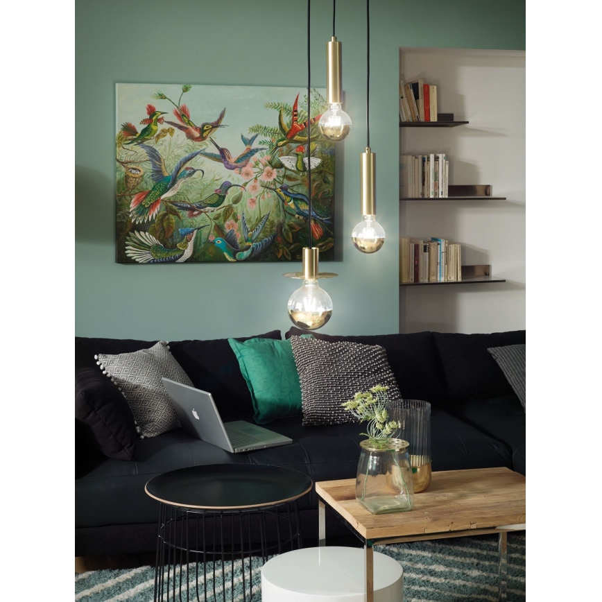 LED Димируема крушка с огледална сферична капачка GLOBE G95 E27/6,5W/230V 2700K златиста - Paulmann 28675