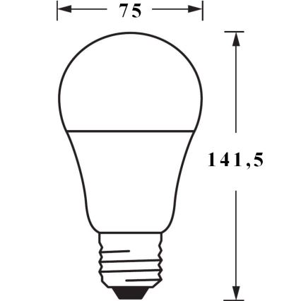 LED Димируема крушка SMART+ E27/14W/230V 2,700K Wi-Fi - Ledvance