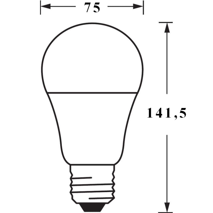 LED Димируема крушка SMART+ E27/14W/230V 2,700K Wi-Fi - Ledvance