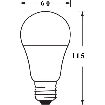 LED Димируема крушка SMART+ E27/9.5W/230V 2700K-6500K Wi-Fi - Ledvance