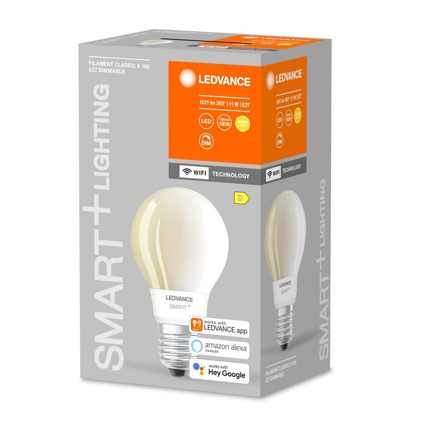 LED Димируема крушка SMART+ FILAMENT E27/11W/230V 2700K Wi-Fi - Ledvance