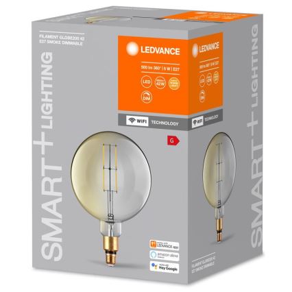 LED Димируема крушка SMART+ GLOBE G200 E27/6W/230V 2500K Wi-Fi - Ledvance