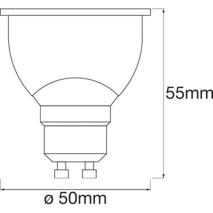 LED Димируема крушка SMART+ GU10/5W/230V 2,700K Wi-Fi - Ledvance