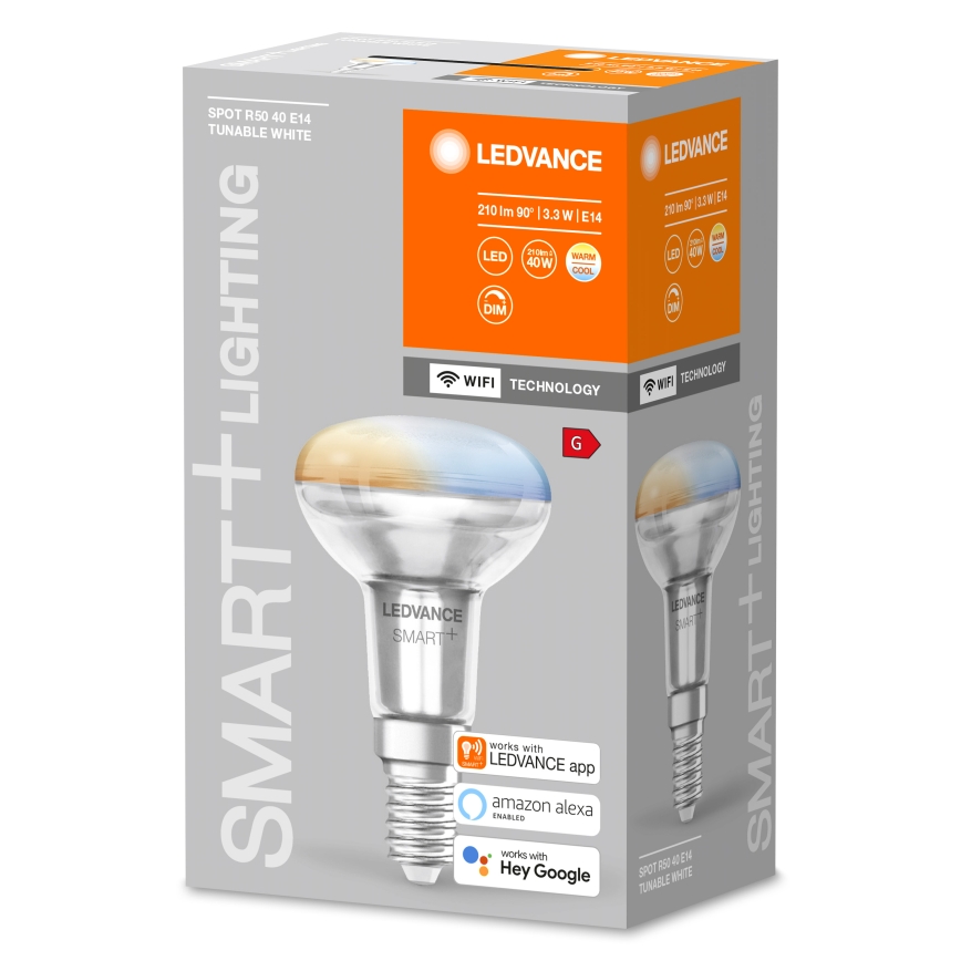 LED димируема рефлекторна крушка SMART+ R50 E14/3,3W/230V 2700-6500K Wi-Fi - Ledvance