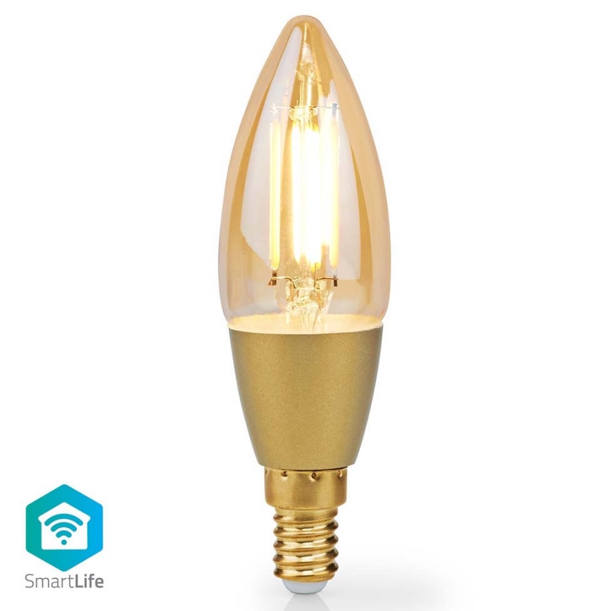 LED Димируема крушка Smartlife E14/4,9W/230V 1800-3000K Wi-Fi Tuya