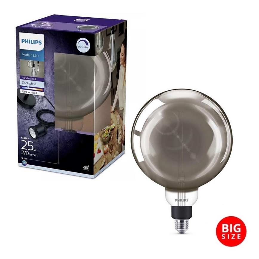 LED Димируема крушка SMOKY VINTAGE Philips E27/6,5W/230V 4000K