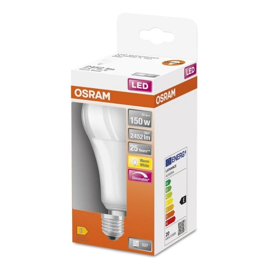 LED Димируема крушка SUPERSTAR E27/20W/230V 2700K - Osram